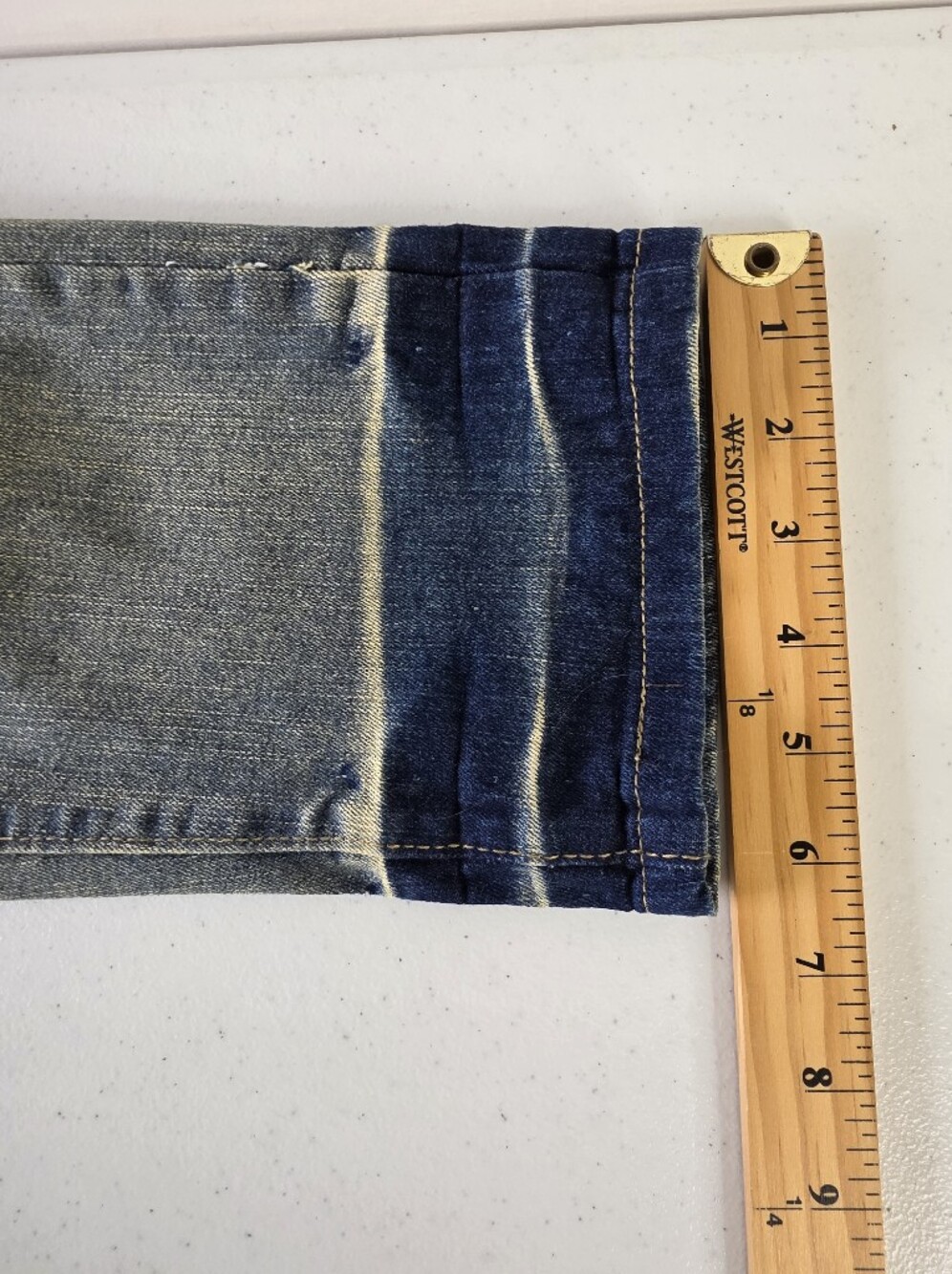 Purple Brand Paint Splatter Jeans Size W-30 Distressed Faded Denim Edgy NEW - Picture 11 of 16
